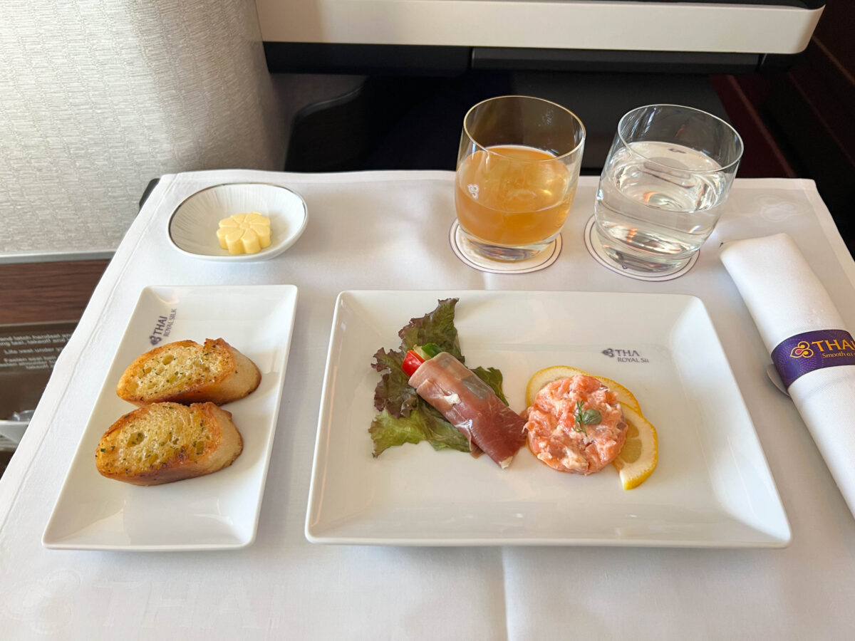 タイ航空ビジネスクラス 機内食