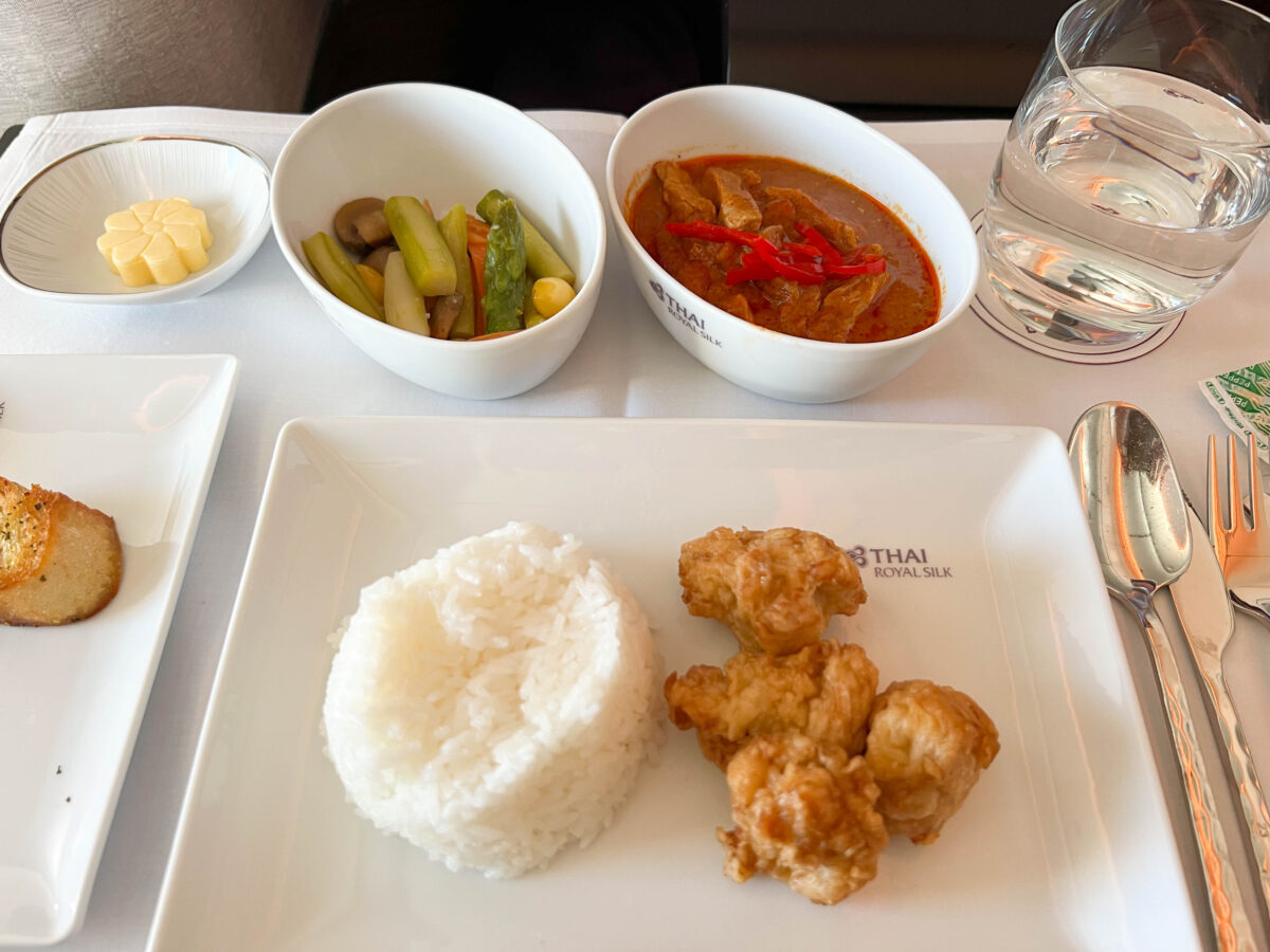 タイ航空ビジネスクラス 機内食